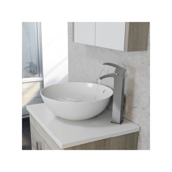 Kartell Purity 600mm Floor Standing 2 Drawer Unit with Ceramic Worktop & Sit On Bowl - White (Excluding Basin)