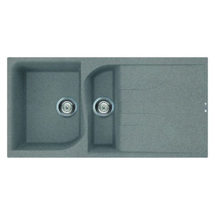 Reginox Ego 475 Granite Single and Half 1.5 Bowl Reversible Drainer Kitchen Sink