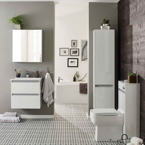 Kartell City Water Closet (WC) Unit 500mm x 222mm White Gloss