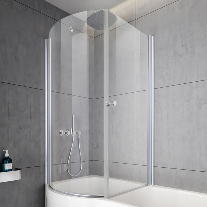 Eastbrook Beaufort Screen Type 1 Right-Hand Pivot Doors Chrome Finish