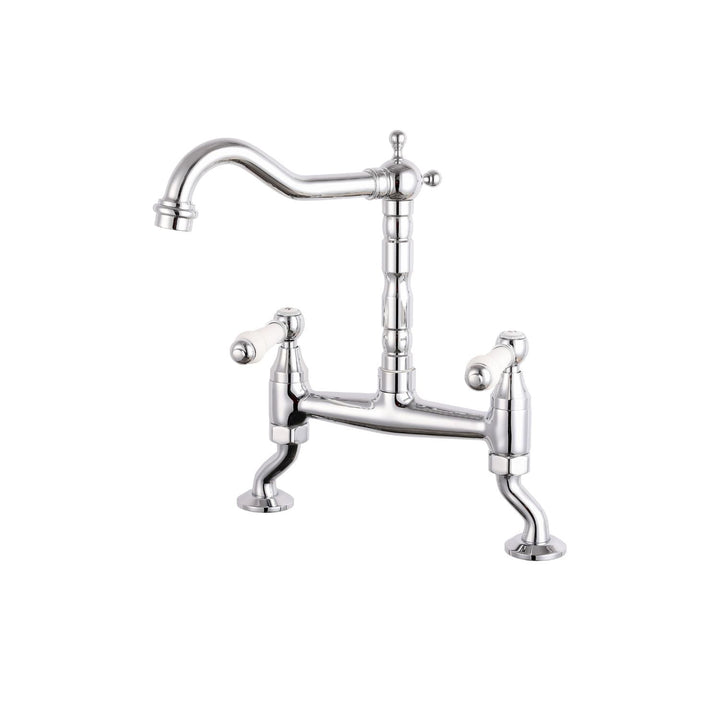 Reginox UTICA CH Two Handles Single Head 360 Degree Rotating Sink Tap Chrome