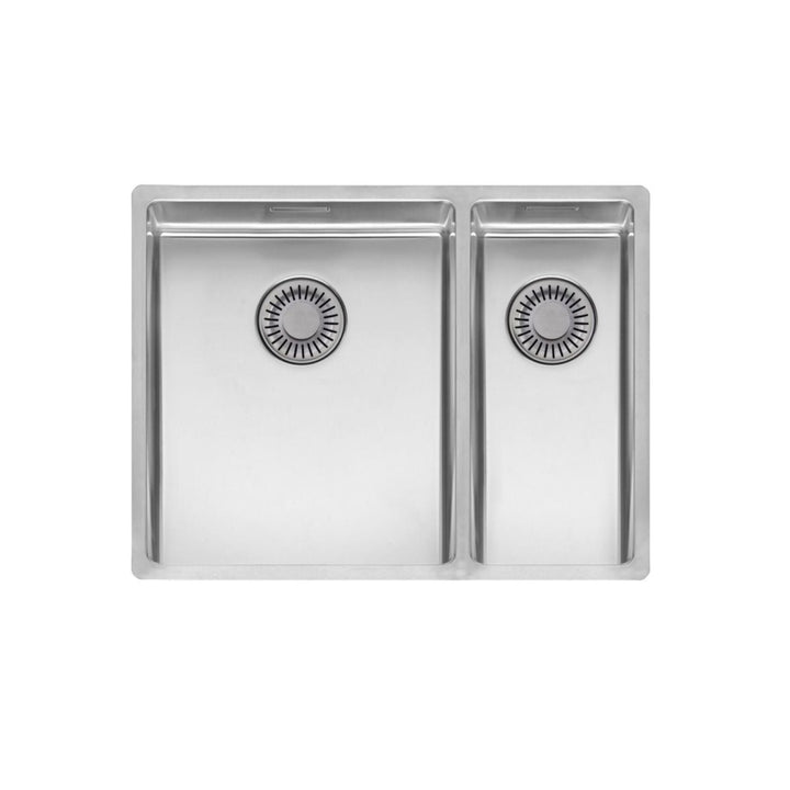 Reginox NEW YORK 18x40 + 50x40 UnderMount Double Bowl Kitchen Sink Stainless Steel