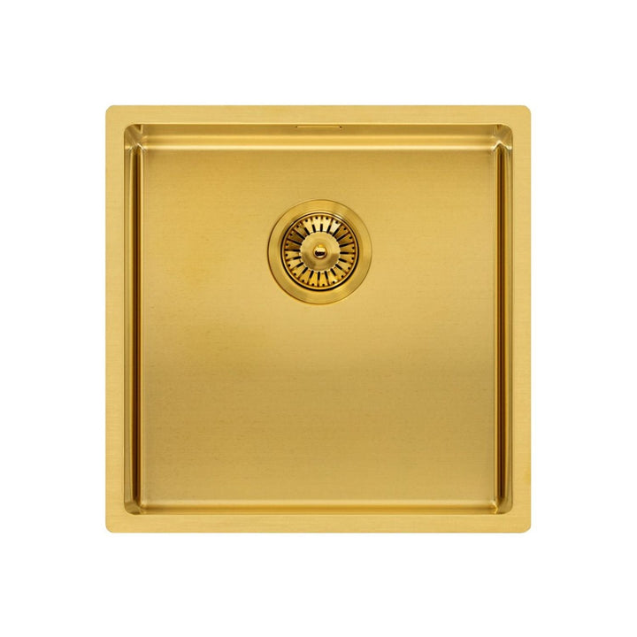 Reginox MIAMI 40x40 GOLD Stainless Steel Single Bowl Kitchen Sink Square