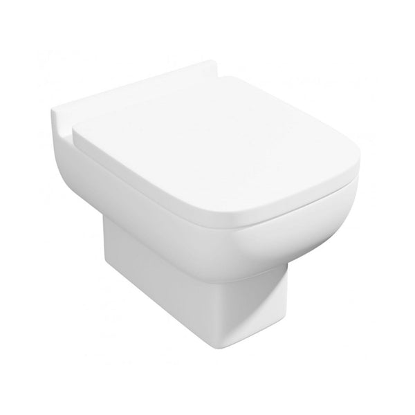 Kartell Options Wall Hung WC Pan With Premium Soft Close Seat White