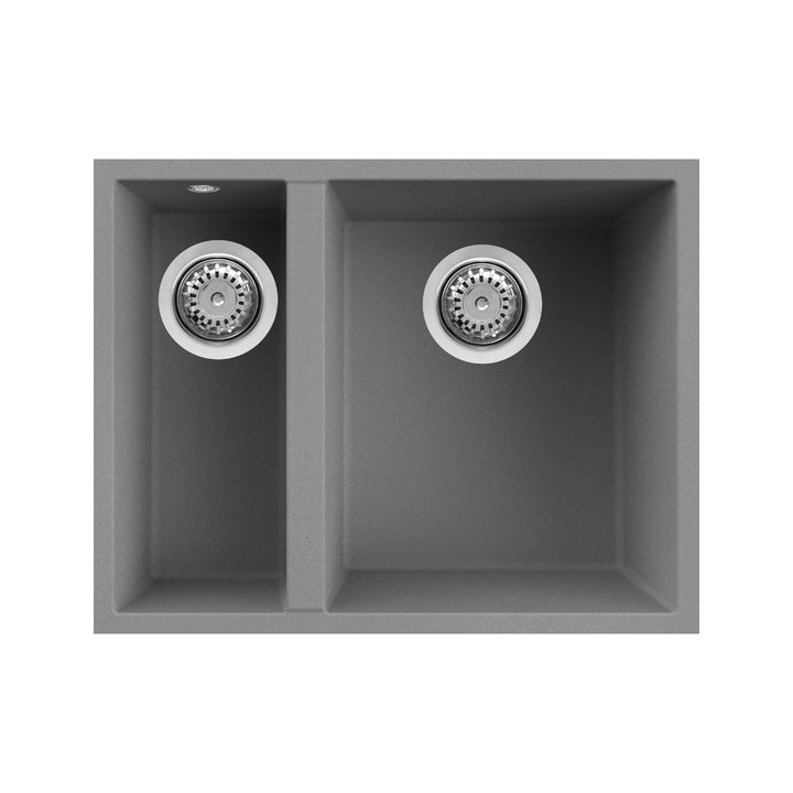 Reginox QUADRA 150 TT U-M 1.5 Bowl Semi-integrated Granite Kitchen Sink Titanium