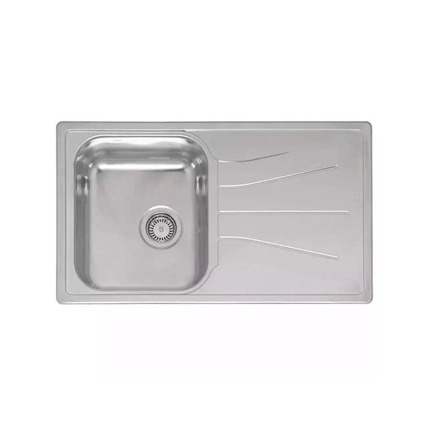 Reginox DIPLOMAT 10 ECO SV Single Bowl Kitchen Sink And Drainer Stainless Steel 0.6 Gauge