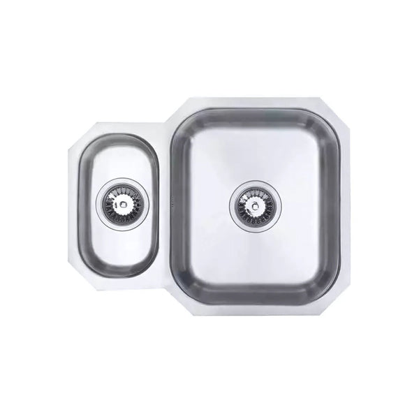 Reginox DAKOTA 1.5 Bowl Undermount Stainless Steel Kitchen Sink 0.8 Gauge Matt Polished Sinks