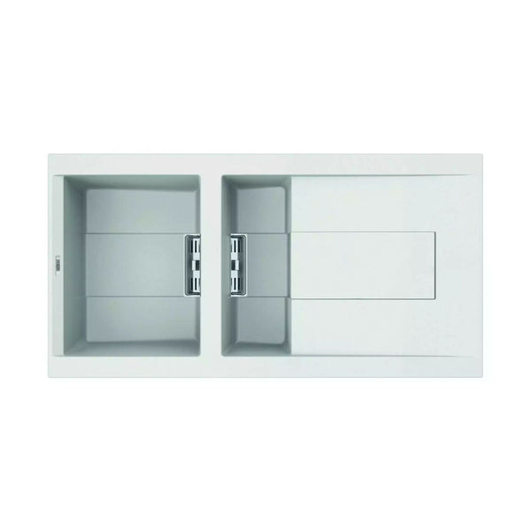 Reginox SMART 475 W Elleci Granite 1.5 Bowl Kitchen Sink Granite MTEK GTEK Finish Sink
