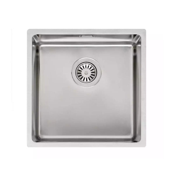 Reginox HOUSTON 40x40 1.0 Undermount Kitchen Sink 0.9 Gauge Inset and Integrated Sink