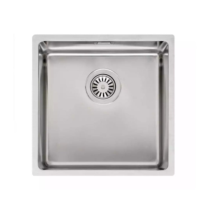 Reginox HOUSTON 40x40 1.0 Undermount Kitchen Sink 0.9 Gauge Inset and Integrated Sink