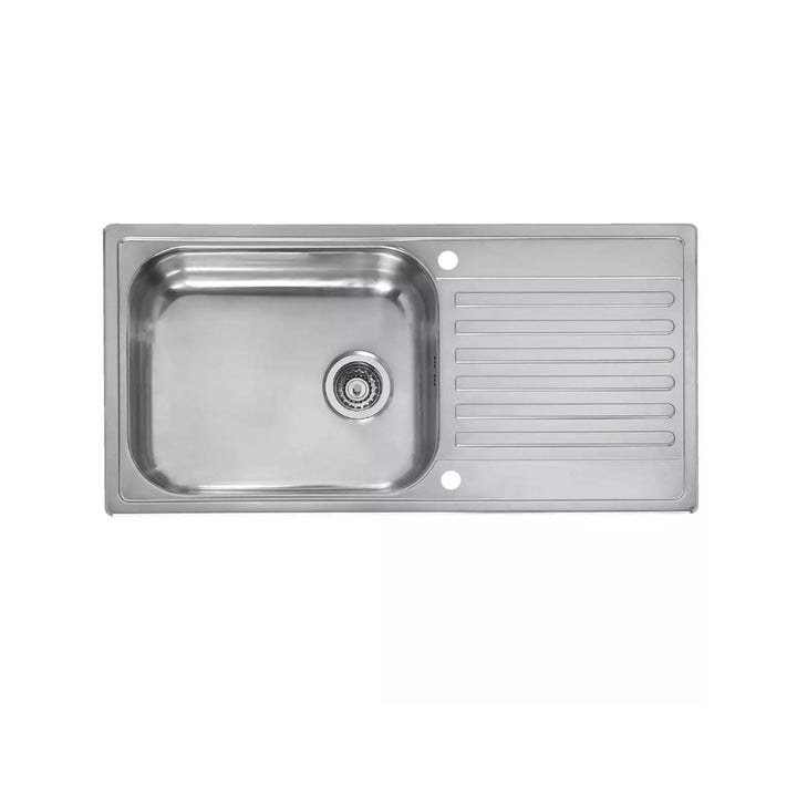 Reginox MINISTER REVERSIBLE Large Single Bowl Stainless Steel Sink 0.8 Gauge Kitchen Workstation
