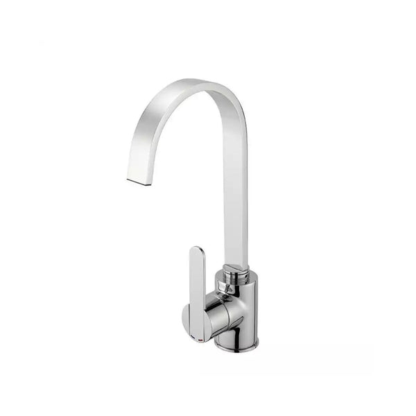 Reginox AMUR CH Single Lever Durable Swan Neck Kitchen Mixer Tap Chrome