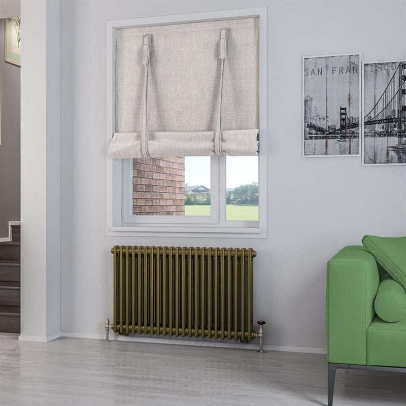 Eastbrook Rivassa 2 Column Radiator 600 X 1010Mm Bronze Olive