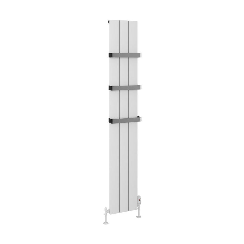 Eastbrook Rosano Matt White Vertical Aluminium Radiators