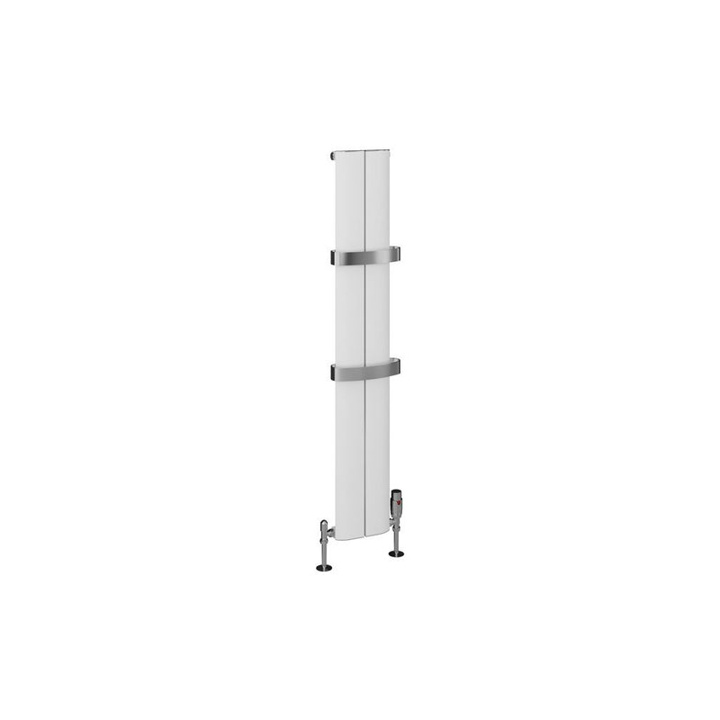 Eastbrook Berlini Matt White Vertical Aluminium Radiators