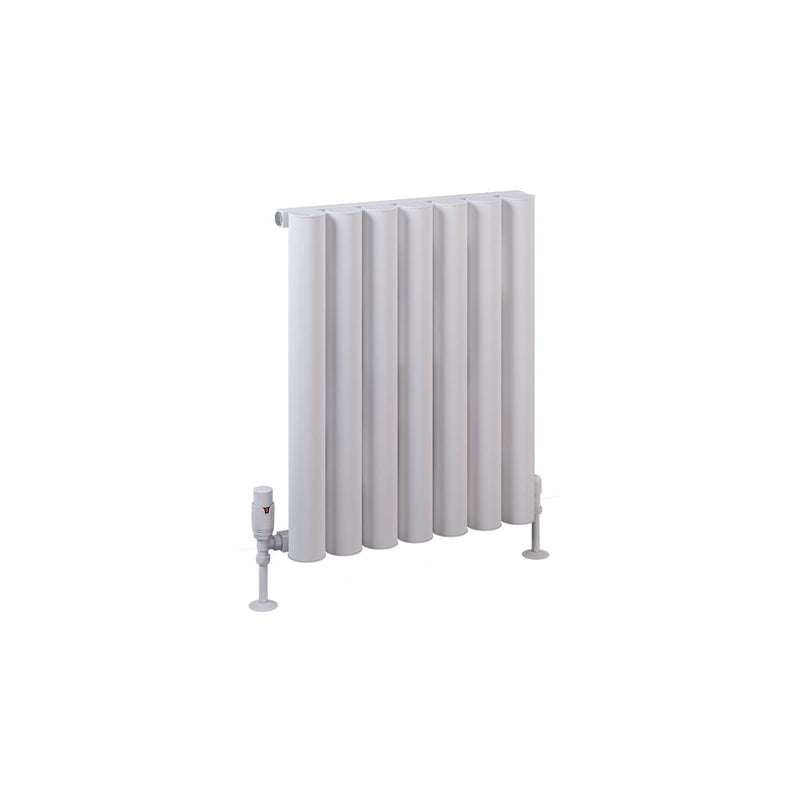 Eastbrook Burford Matt White Horizontal Aluminium Radiators - Central Heating