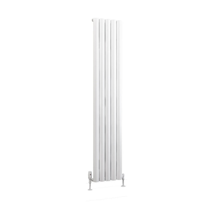 Eastbrook Kelmscott Matt White Vertical Aluminium Radiators - Central Heating