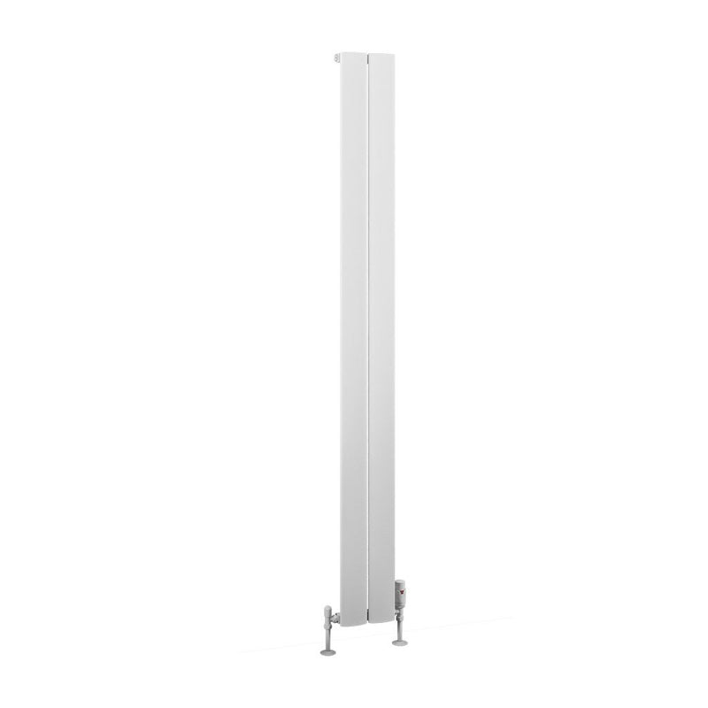 Eastbrook Malmesbury Matt White Vertical Aluminium Radiators
