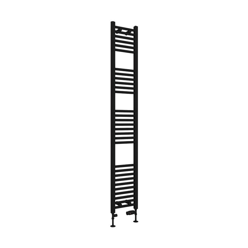 Eastbrook Wingrave Matt Black Straight Multi Towel Rail Radiators