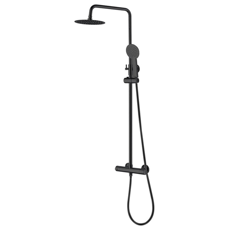 Niagara EQUATE Round Thermostatic Shower Set Blk