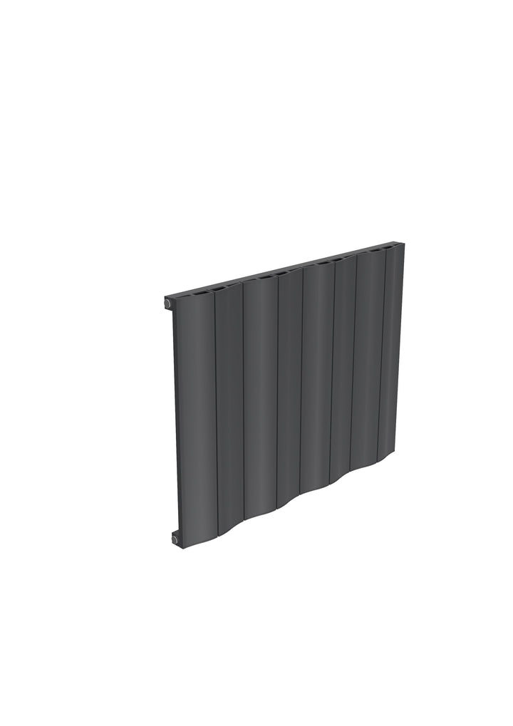 Reina Wave Anthracite Single Panel Aluminium Radiators Central Heating