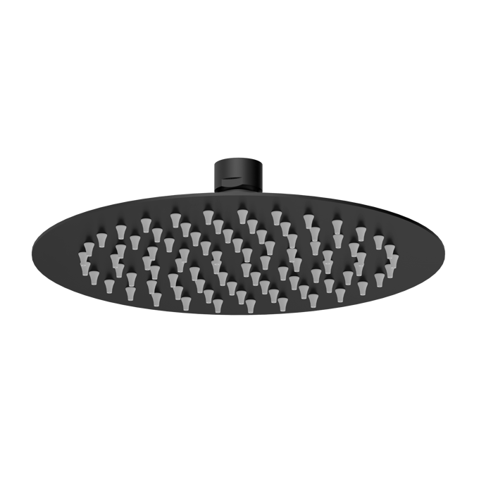Black shower head with multiple nozzles 