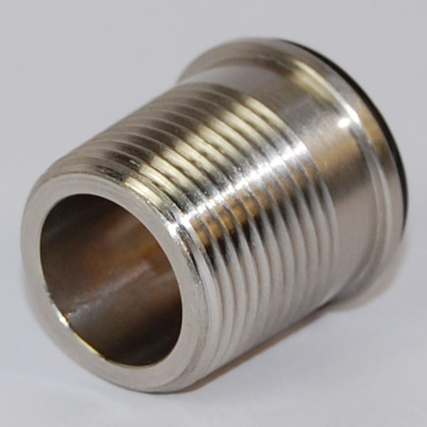 Plumbers Choice Rosa 3/4 inch Radiator Coupler Adapter Brushed Satin Nickel