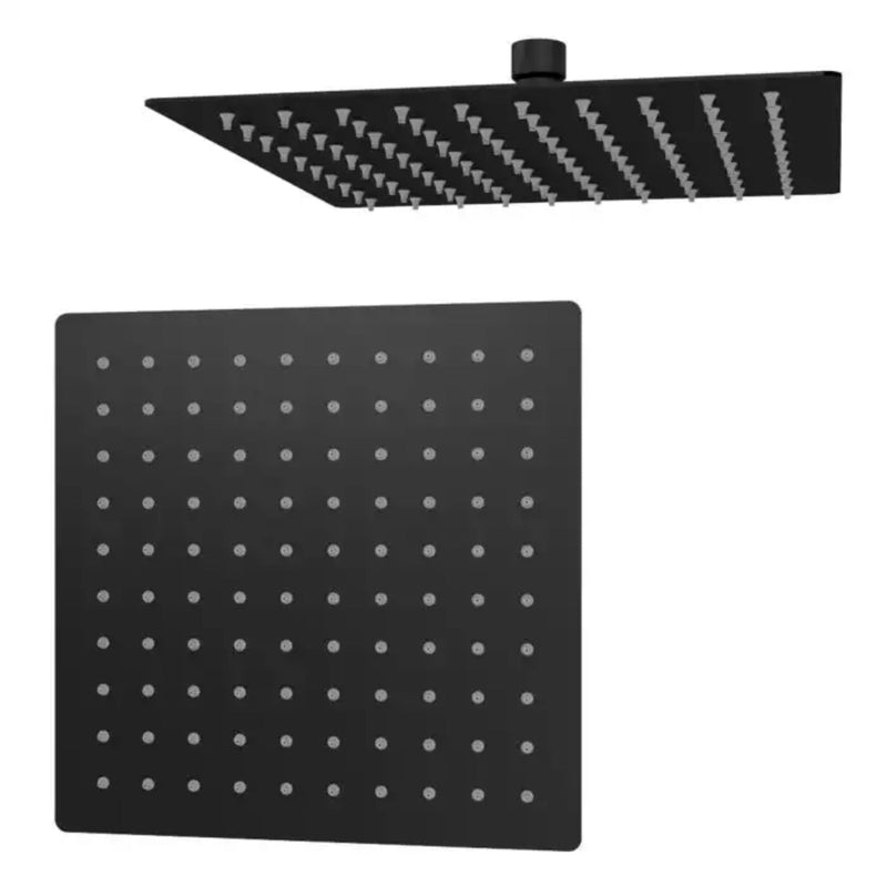 Eastbrook Modern Square Over Head Shower Head 8 inch Diamater Matt Black