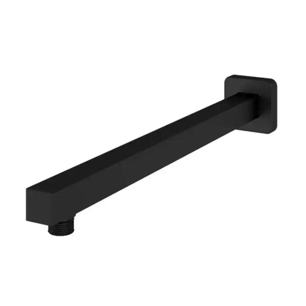 Eastbrook Modern Stainless Steel Square Fixed Over Head Shower Arm 400mm Matt Black