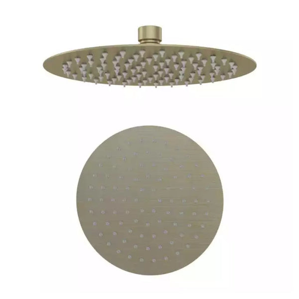 Eastbrook Modern Round Over Head Shower Head 8 Inch Brushed Brass