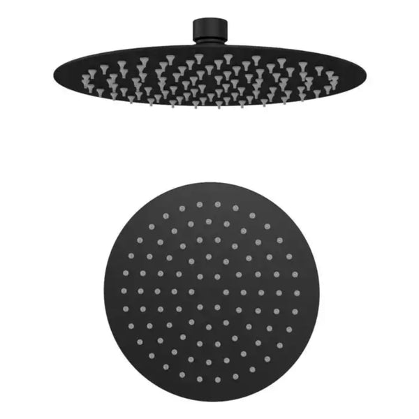 Eastbrook Modern Stainless steel Round Over Head Shower Head 8 Inch Matt Black