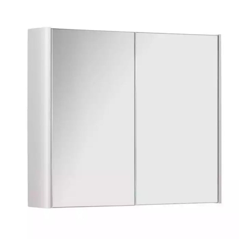 Kartell Options 2 Door Mirror Cabinet 600mm x 800mm White Gloss