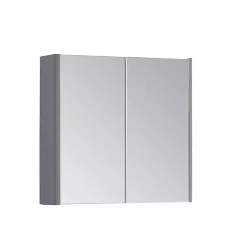 Kartell Options 2 Door Mirror Cabinet 600Mm X 800Mm Basalt Grey