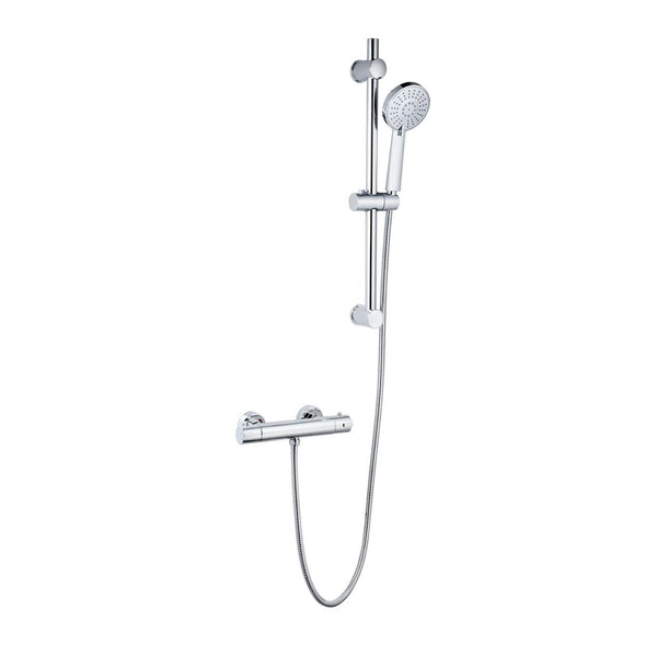 Kartell Plan Thermostatic Exposed Bar Shower with Adjustable Slide Rail Kit