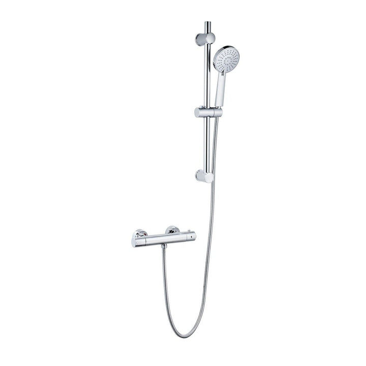 Kartell Plan Thermostatic Exposed Bar Shower with Adjustable Slide Rail Kit