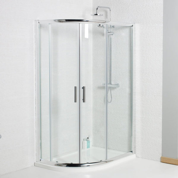 Kartell Koncept Offset Quadrant Shower Enclosure 1200mm x 900mm 6mm Glass