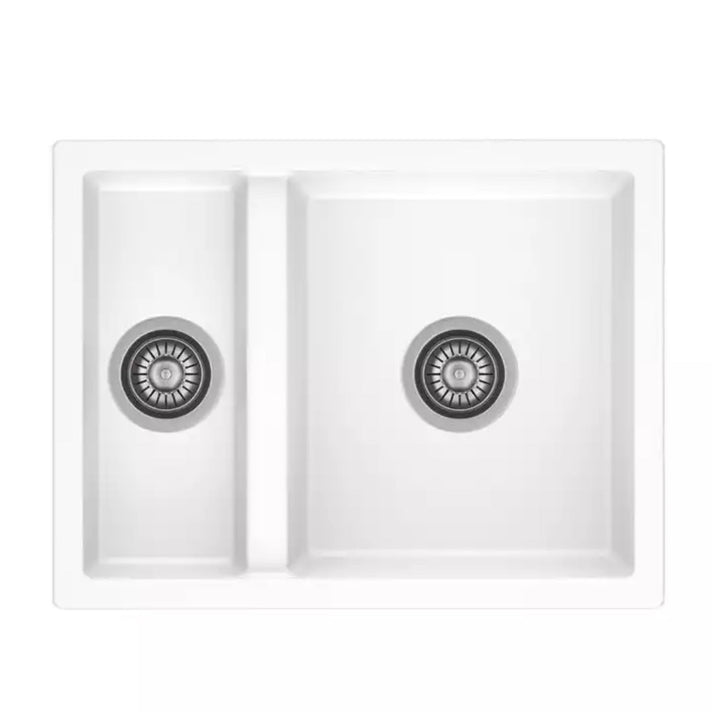 Reginox Toulon 1.5 Bowl Granite Without Drainer Kitchen Pure White Sink 460mm L x 550mm W