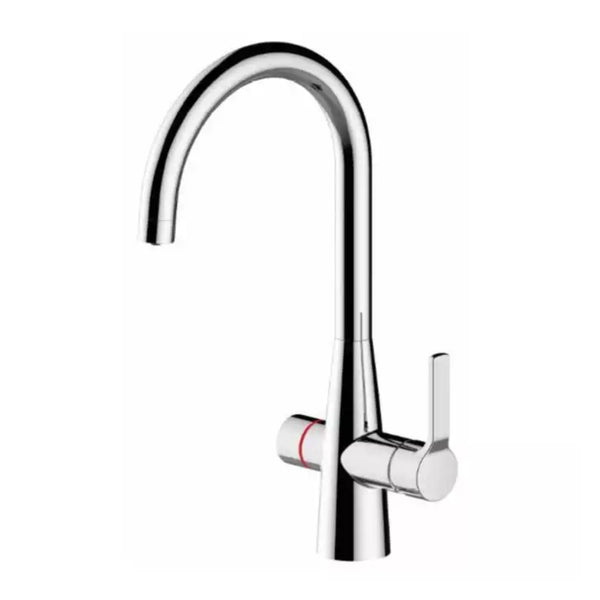 Reginox Dania Single Lever Long Spout Single Flow Mixer Kitchen Tap Chrome