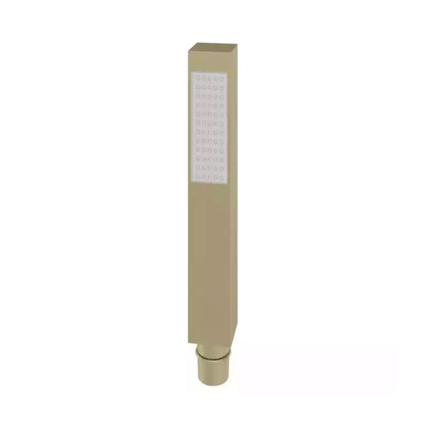 Eastbrook Modern Square Shower Hand Set Single Function Full Spray Brushed Brass