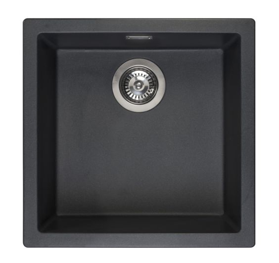 Reginox AMSTERDAM 40 Single Bowl Integrated Regi-Granite Metal Kitchen Sink Inset and Undermount Sinks