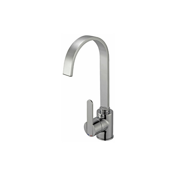 Reginox AMUR Steel Kitchen Sink Mixer Tap Brushed