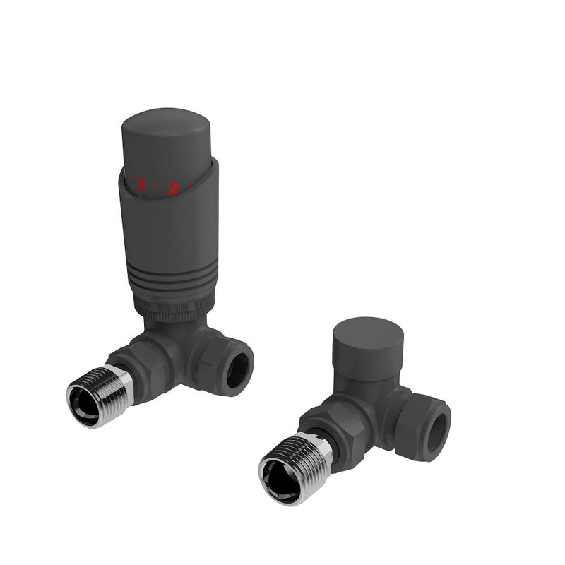 Kartell K-Design Corner Twin Valve Pack Trv Anthracite