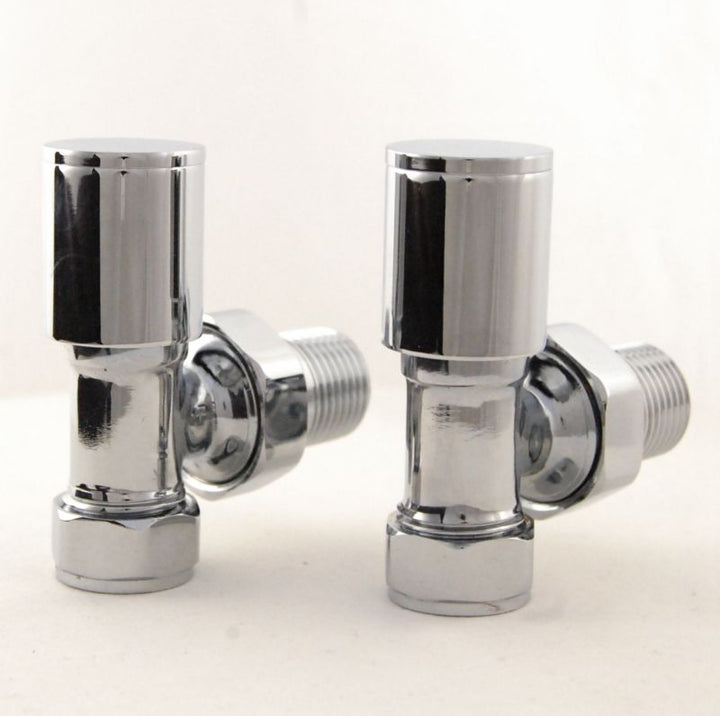 Plumbers Choice Apex Straight Brass Radiator Valve Chrome