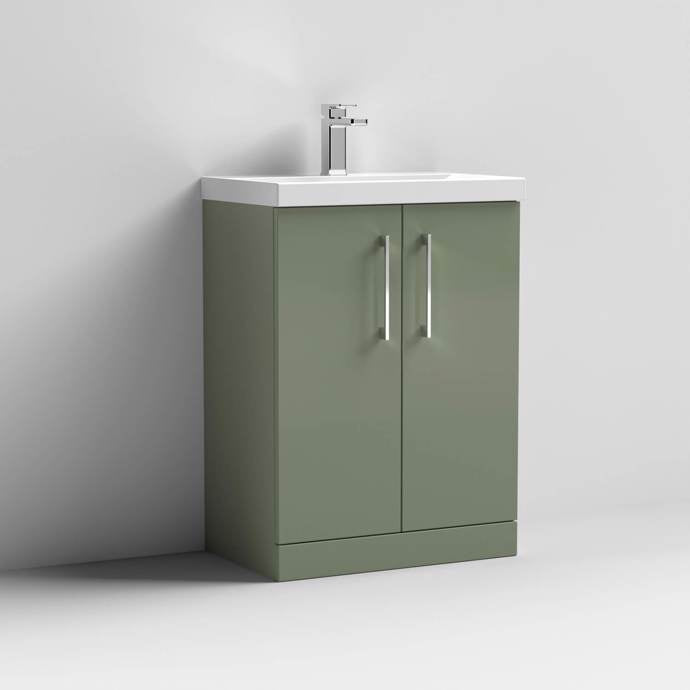 Green bathroom vanity 