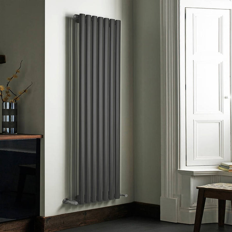 Kartell Aspen Steel Anthracite Vertical Single/Double Panel Designer Radiator