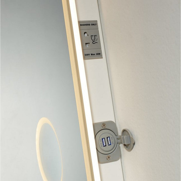Kartell Almanzora 600mm x 1000mm Illuminated LED Mirror Clear Glass