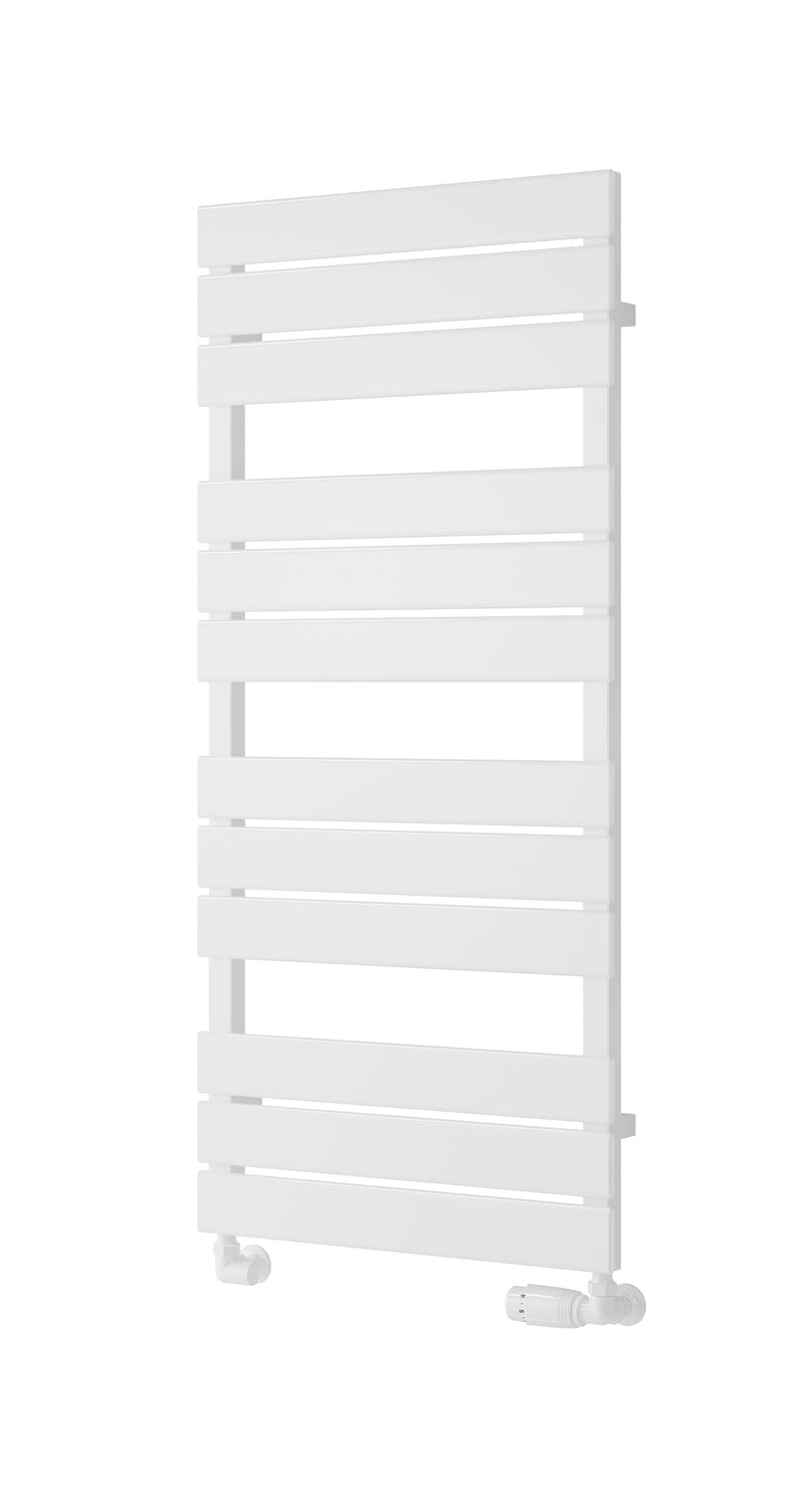 Reina Avola White Flat Panel Heated Towel Rail Radiator
