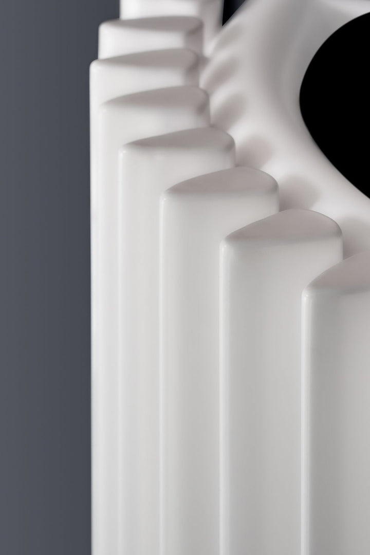 Eucotherm Corus Tube Single Corner White Vertical Designer Ratiator