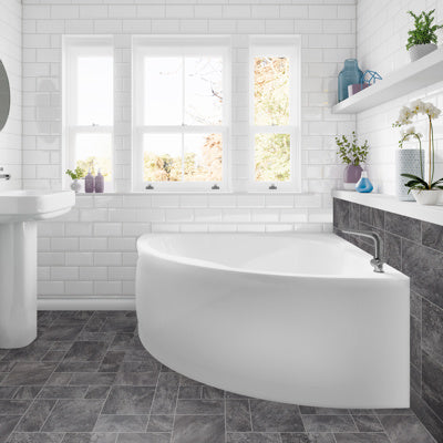 Trojan Laguna Corner Bath 1200 x 1200mm - White - NTH