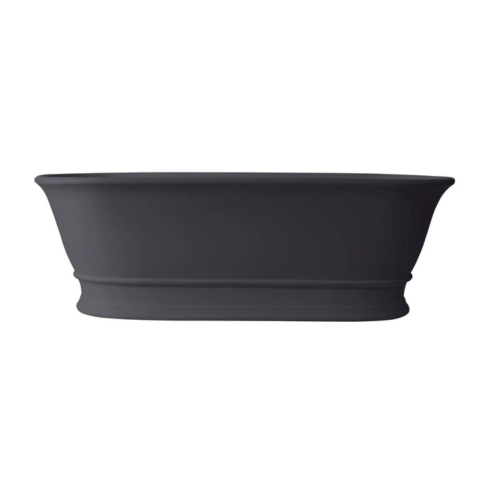 BC Designs Bampton Cian Solid Surface Freestanding Bath - 1555mm L x 740mm W